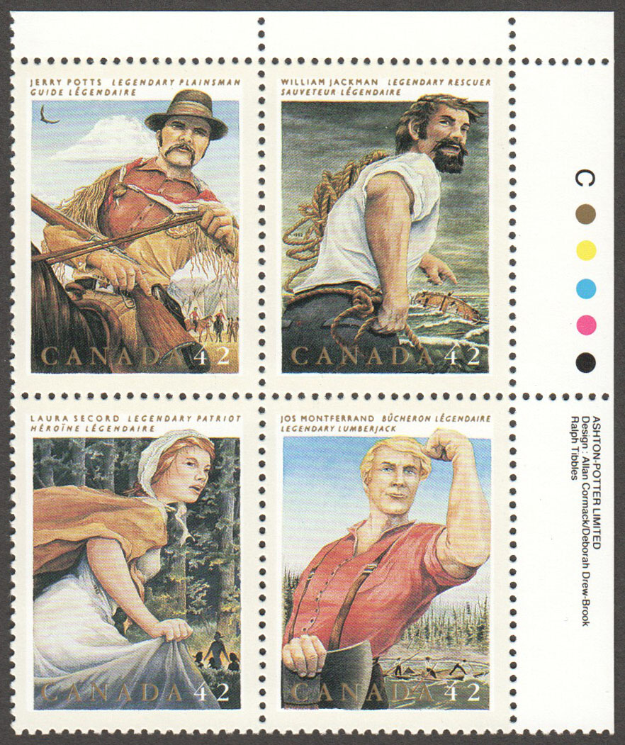 Canada Scott 1435a MNH PB UR (A11-14) - Click Image to Close